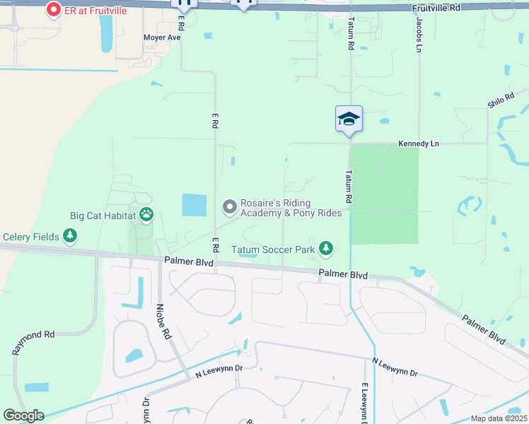 map of restaurants, bars, coffee shops, grocery stores, and more near 7354-7358 Rim Road in Sarasota