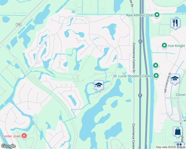 map of restaurants, bars, coffee shops, grocery stores, and more near 9424 Briarcliff Trace in Port St. Lucie