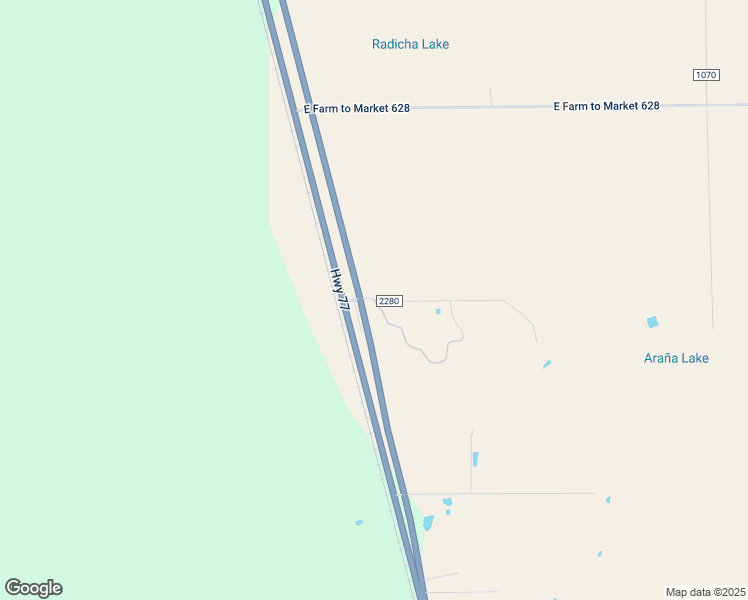 map of restaurants, bars, coffee shops, grocery stores, and more near 327 County Road 2280 in Riviera