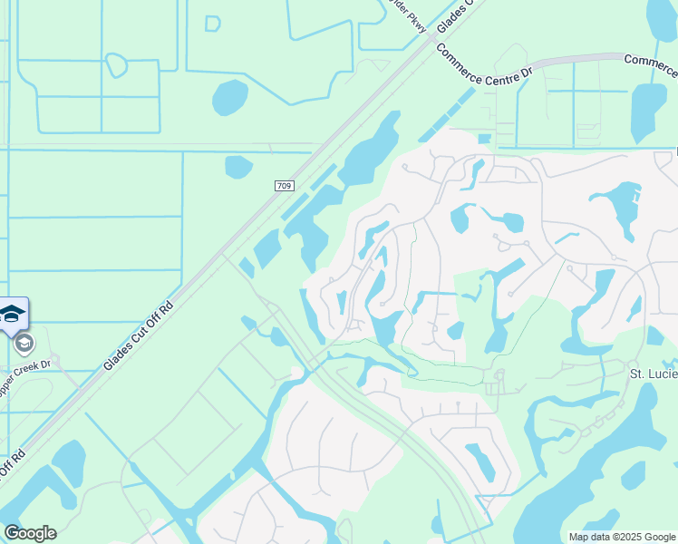 map of restaurants, bars, coffee shops, grocery stores, and more near 7305 Marsh Terrace in Port St. Lucie