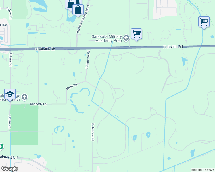 map of restaurants, bars, coffee shops, grocery stores, and more near 4082 Founders Club Drive in Sarasota