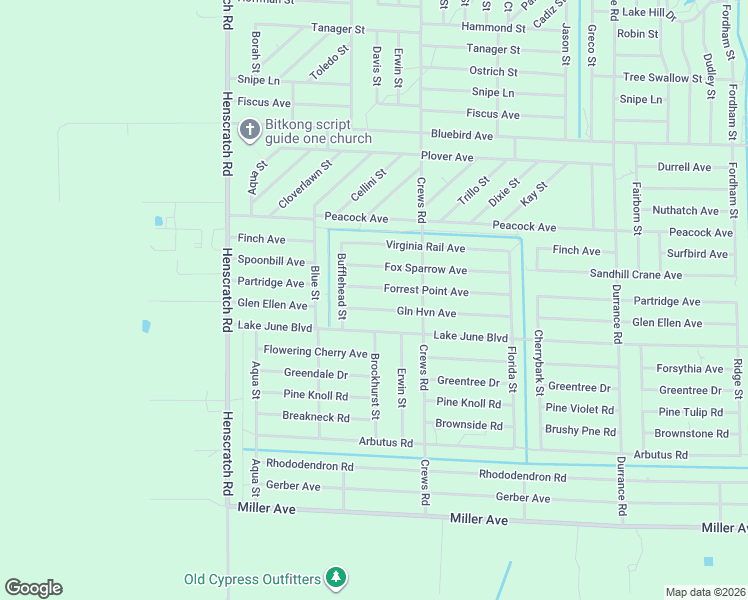 map of restaurants, bars, coffee shops, grocery stores, and more near 3524 Partridge Avenue in Lake Placid