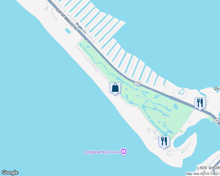 map of restaurants, bars, coffee shops, grocery stores, and more near 663 Longboat Club Road in Longboat Key