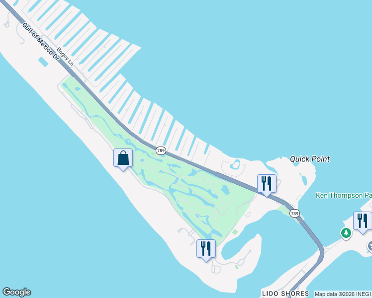 map of restaurants, bars, coffee shops, grocery stores, and more near 500 Ketch Lane in Longboat Key