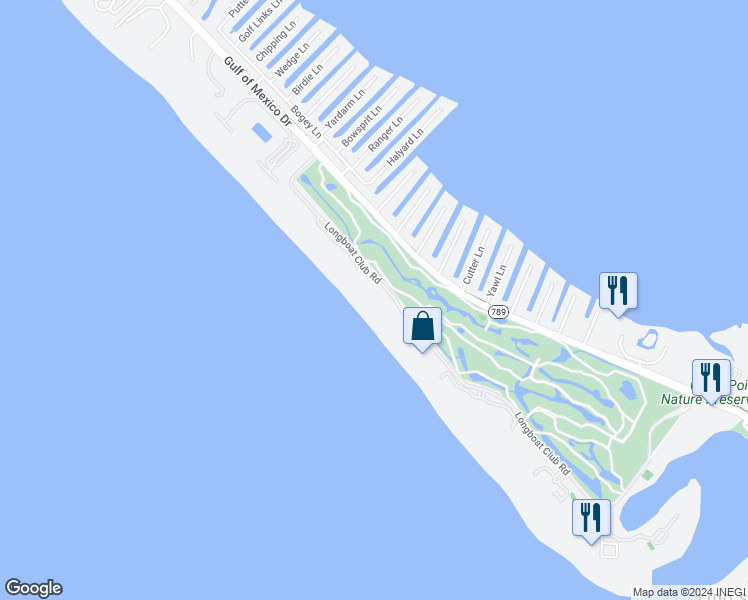 map of restaurants, bars, coffee shops, grocery stores, and more near 775 Longboat Club Road in Longboat Key