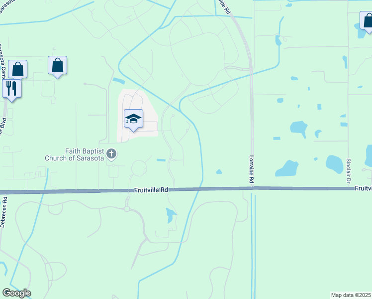 map of restaurants, bars, coffee shops, grocery stores, and more near in Lakewood Ranch