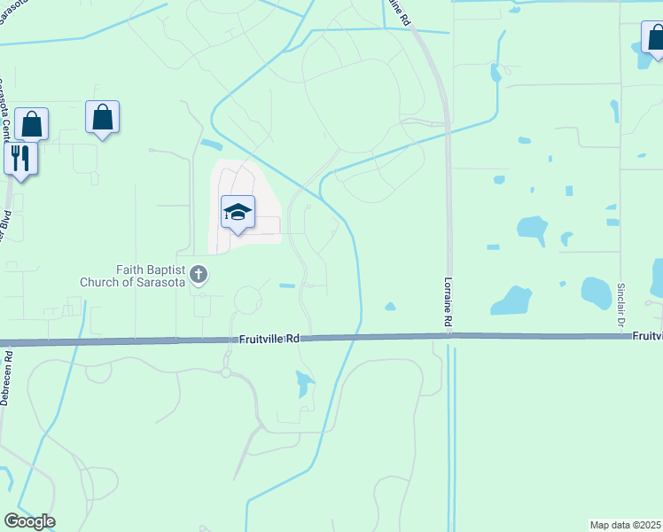 map of restaurants, bars, coffee shops, grocery stores, and more near in Lakewood Ranch