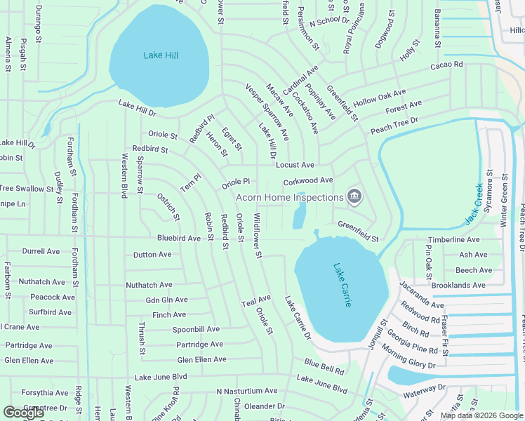 map of restaurants, bars, coffee shops, grocery stores, and more near Country Walk Boulevard in Lake Placid