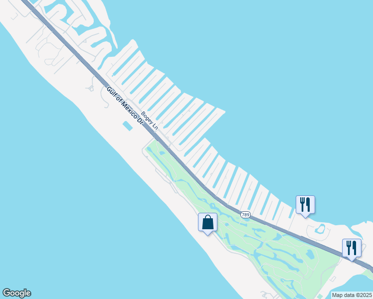 map of restaurants, bars, coffee shops, grocery stores, and more near 513 Halyard Lane in Longboat Key
