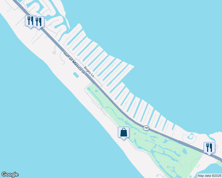 map of restaurants, bars, coffee shops, grocery stores, and more near 513 Halyard Lane in Longboat Key