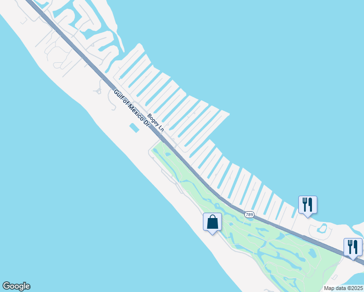 map of restaurants, bars, coffee shops, grocery stores, and more near 513 Halyard Lane in Longboat Key