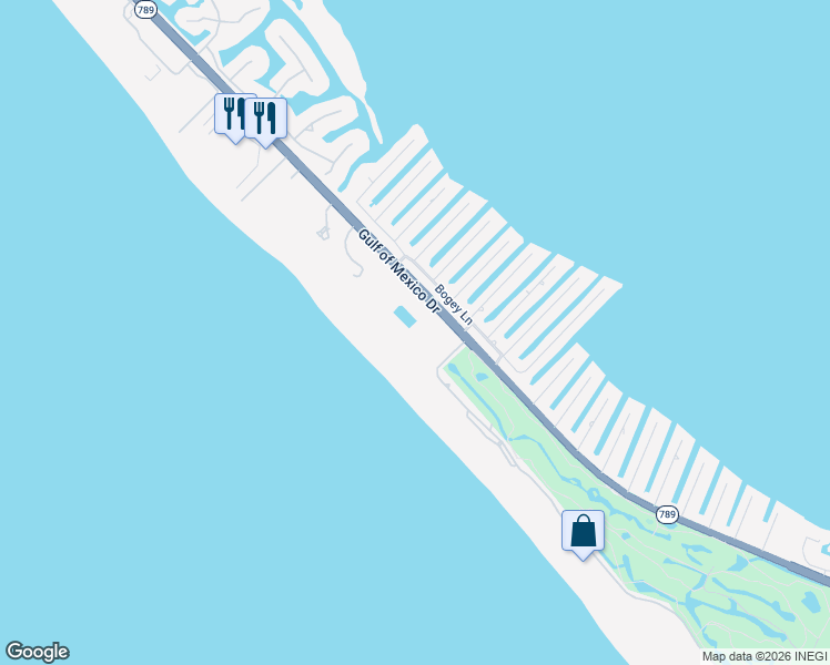 map of restaurants, bars, coffee shops, grocery stores, and more near 1105 Gulf of Mexico Drive in Longboat Key