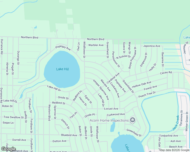map of restaurants, bars, coffee shops, grocery stores, and more near 1217 Macaw Avenue in Lake Placid