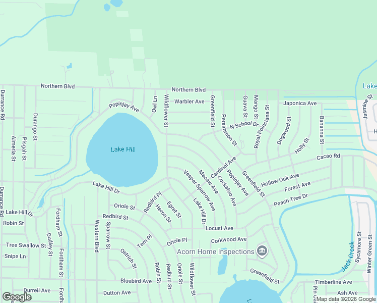 map of restaurants, bars, coffee shops, grocery stores, and more near 1217 Macaw Avenue in Lake Placid