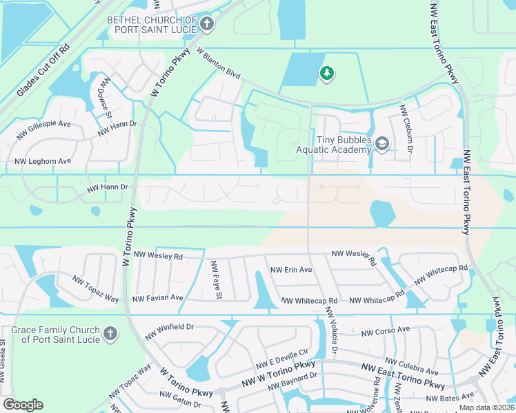 map of restaurants, bars, coffee shops, grocery stores, and more near 5781 Northwest Lynn Court in Port St. Lucie