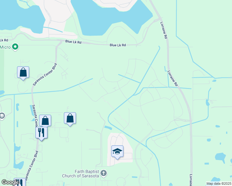 map of restaurants, bars, coffee shops, grocery stores, and more near in Lakewood Ranch