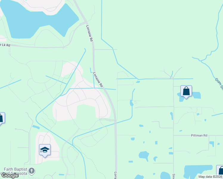map of restaurants, bars, coffee shops, grocery stores, and more near 2000 Lorraine Road in Sarasota