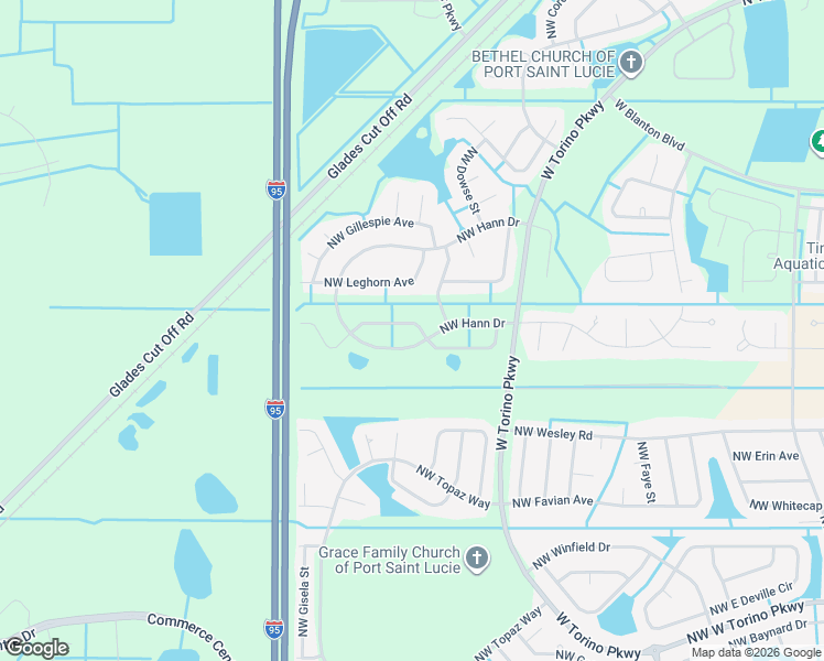 map of restaurants, bars, coffee shops, grocery stores, and more near 5940 Northwest Foust Circle in Port St. Lucie