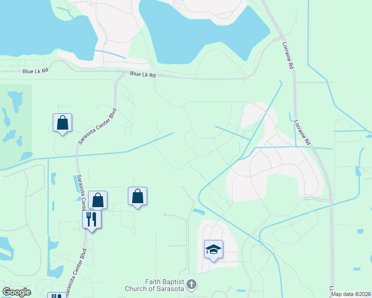 map of restaurants, bars, coffee shops, grocery stores, and more near in Lakewood Ranch