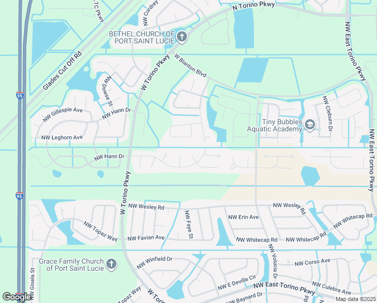 map of restaurants, bars, coffee shops, grocery stores, and more near 5866 Northwest Jannebo Court in Port St. Lucie