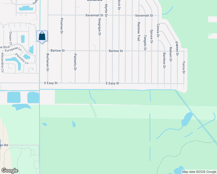 map of restaurants, bars, coffee shops, grocery stores, and more near 1201 East Easy Street in Fort Pierce