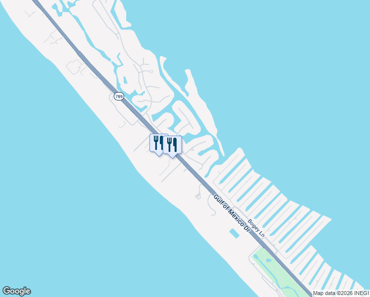 map of restaurants, bars, coffee shops, grocery stores, and more near 501 Harbor Point Road in Longboat Key