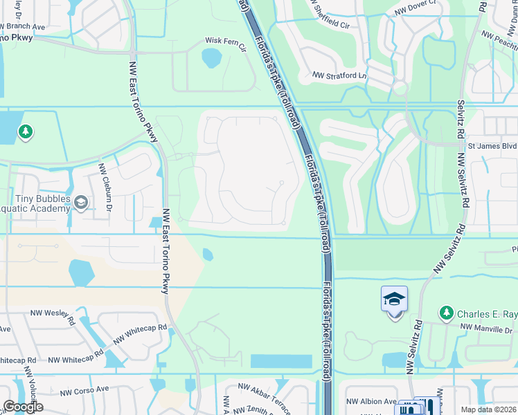 map of restaurants, bars, coffee shops, grocery stores, and more near 1062 Northwest Demedici Road in Port St. Lucie