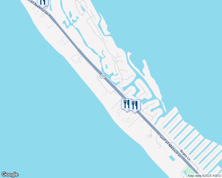 map of restaurants, bars, coffee shops, grocery stores, and more near 1955 Gulf of Mexico Drive in Longboat Key