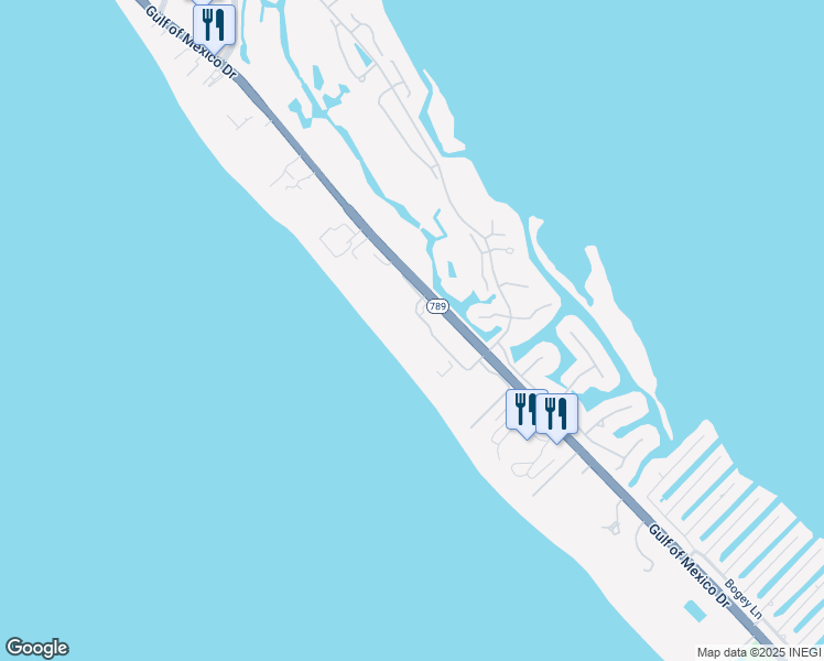 map of restaurants, bars, coffee shops, grocery stores, and more near 2045 Gulf of Mexico Drive in Longboat Key