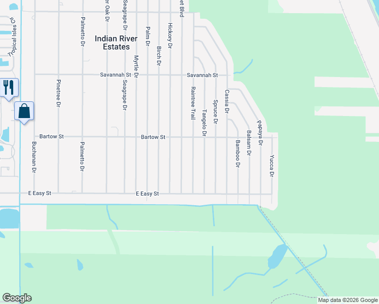 map of restaurants, bars, coffee shops, grocery stores, and more near 5906 Sunset Boulevard in Fort Pierce