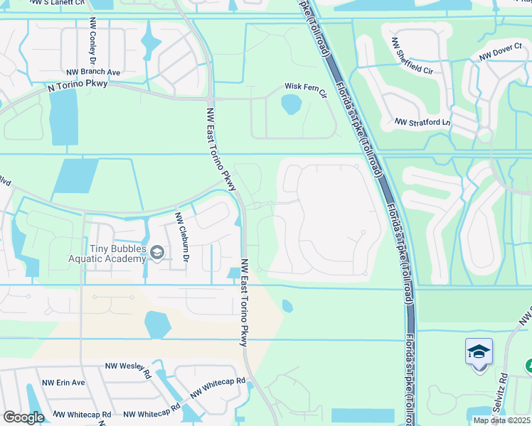 map of restaurants, bars, coffee shops, grocery stores, and more near 140 Northwest Vizcaya Falls in Port St. Lucie