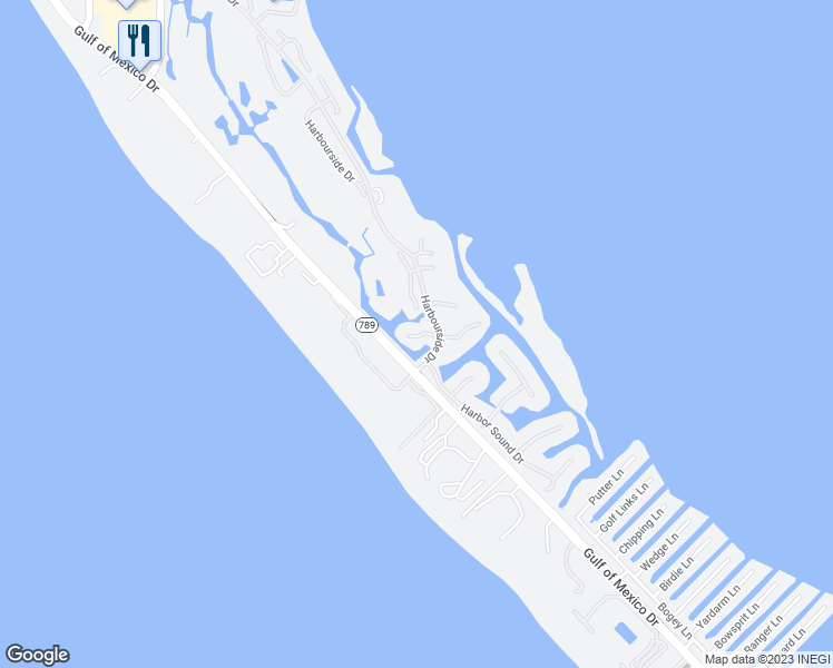 map of restaurants, bars, coffee shops, grocery stores, and more near 1910 Harbour Links Circle in Longboat Key