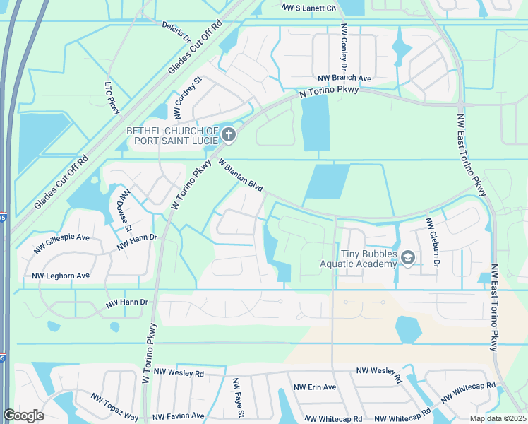 map of restaurants, bars, coffee shops, grocery stores, and more near 5795 Northwest Coosa Drive in Port St. Lucie