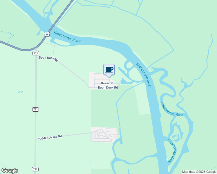 map of restaurants, bars, coffee shops, grocery stores, and more near 31 Boon Dock Road in Lorida