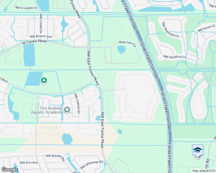 map of restaurants, bars, coffee shops, grocery stores, and more near 140 Northwest Vizcaya Falls in Port St. Lucie