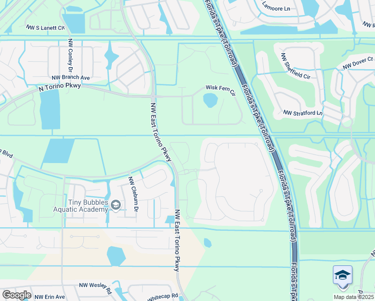 map of restaurants, bars, coffee shops, grocery stores, and more near 2480 Northwest Treviso Circle in Port St. Lucie