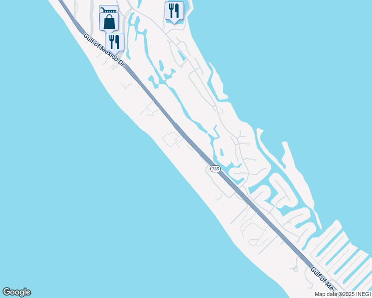map of restaurants, bars, coffee shops, grocery stores, and more near 2109 Gulf of Mexico Drive in Longboat Key