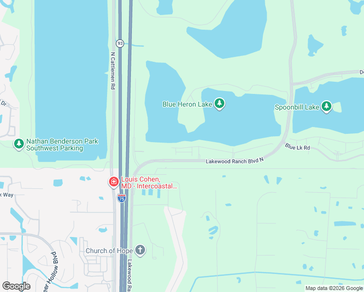 map of restaurants, bars, coffee shops, grocery stores, and more near 1500-1700 Lakewood Ranch Boulevard in Sarasota