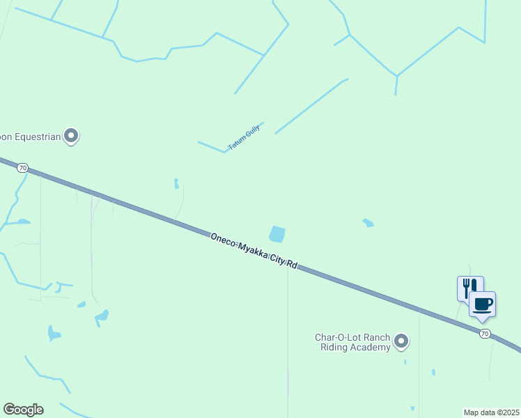 map of restaurants, bars, coffee shops, grocery stores, and more near 34901 Florida 70 in Myakka City