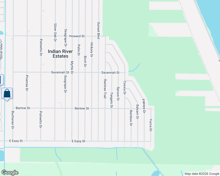 map of restaurants, bars, coffee shops, grocery stores, and more near 5713 Tangelo Drive in Fort Pierce