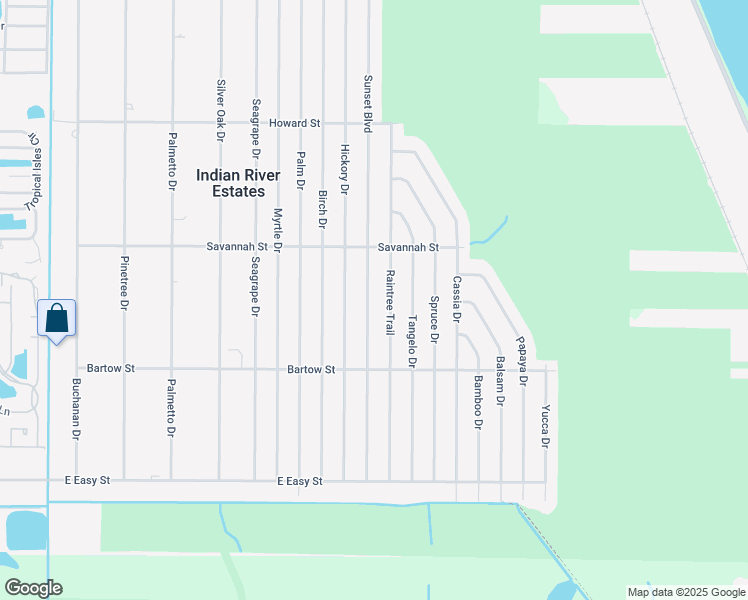 map of restaurants, bars, coffee shops, grocery stores, and more near 5712 Sunset Boulevard in Fort Pierce