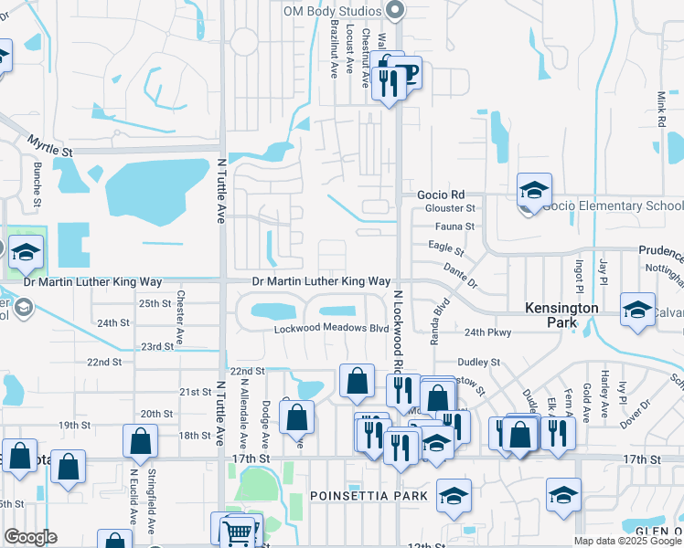 map of restaurants, bars, coffee shops, grocery stores, and more near 3045 Lockwood Lake Circle in Sarasota