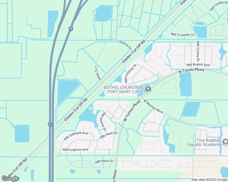 map of restaurants, bars, coffee shops, grocery stores, and more near 5673 Northwest Athens Court in Port St. Lucie