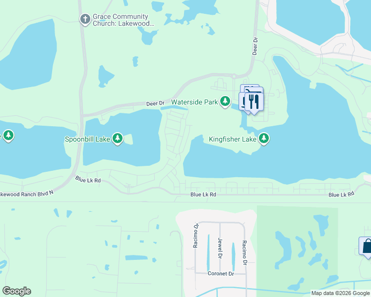 map of restaurants, bars, coffee shops, grocery stores, and more near in Fruitville