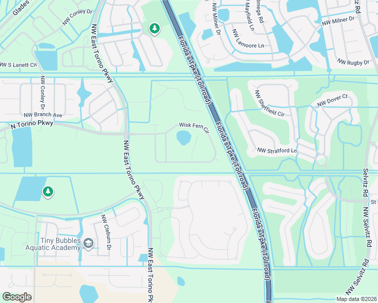 map of restaurants, bars, coffee shops, grocery stores, and more near 6144 Northwest Butterfly Orchid Place in Port St. Lucie