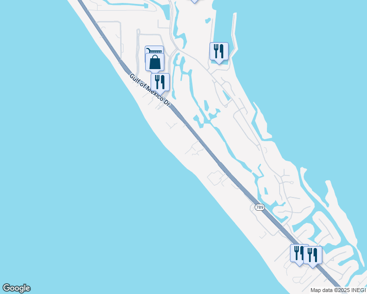 map of restaurants, bars, coffee shops, grocery stores, and more near 2301 Gulf of Mexico Drive in Longboat Key