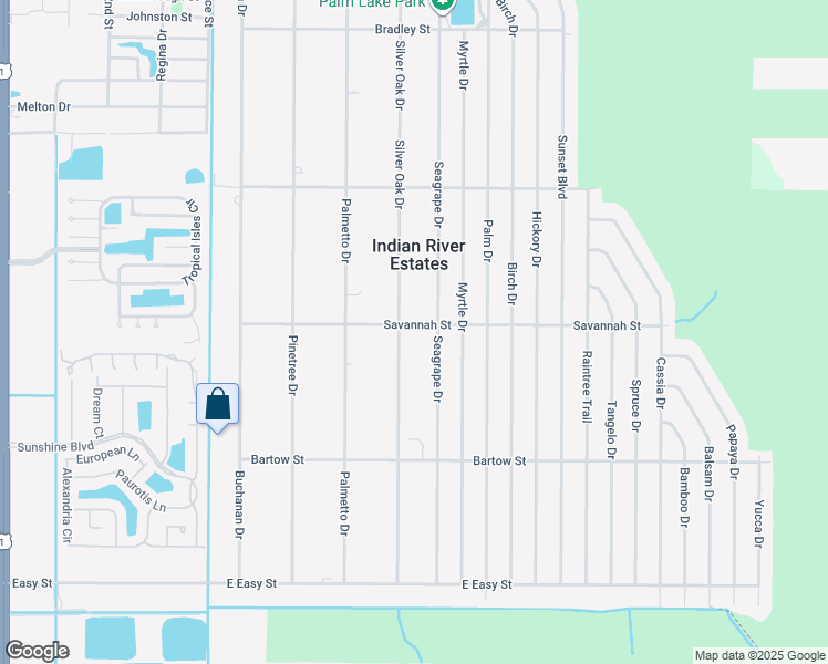 map of restaurants, bars, coffee shops, grocery stores, and more near 5702 Silver Oak Drive in Fort Pierce
