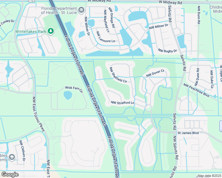 map of restaurants, bars, coffee shops, grocery stores, and more near 321 Northwest Somerset Circle in Port St. Lucie