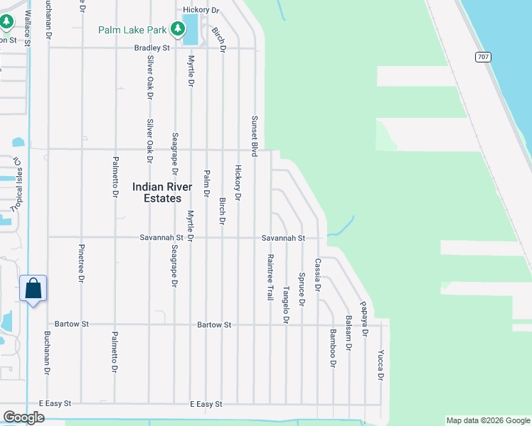 map of restaurants, bars, coffee shops, grocery stores, and more near 5602 Sunset Boulevard in Fort Pierce