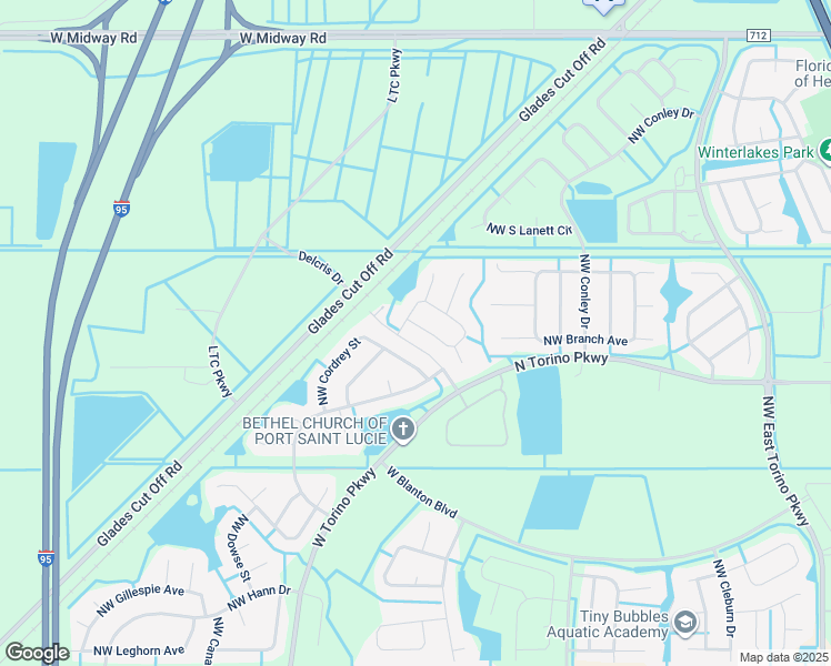 map of restaurants, bars, coffee shops, grocery stores, and more near 5560 South Lundy Circle in Port St. Lucie